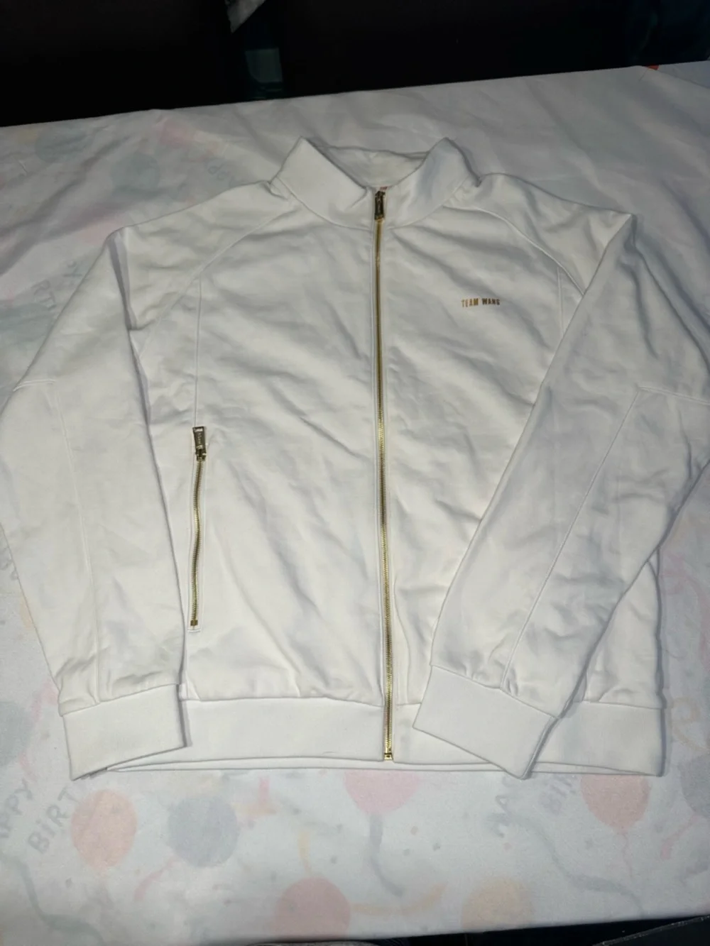 Team Wang zip-up jacket a size 1 ( med/lg) EUC